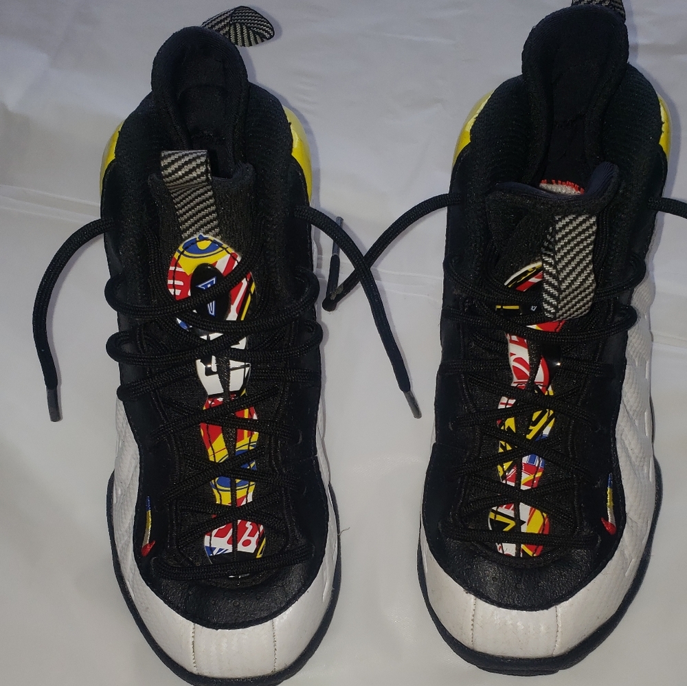 Nike Little Posite One (PS) Sneakers Sz 12C Unisex White DJ5798-100 Preschool